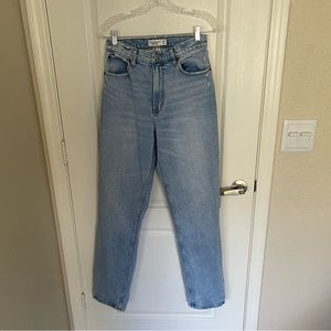 abercrombie & fitch curve love ultra high rise 90s straight jean - extra long